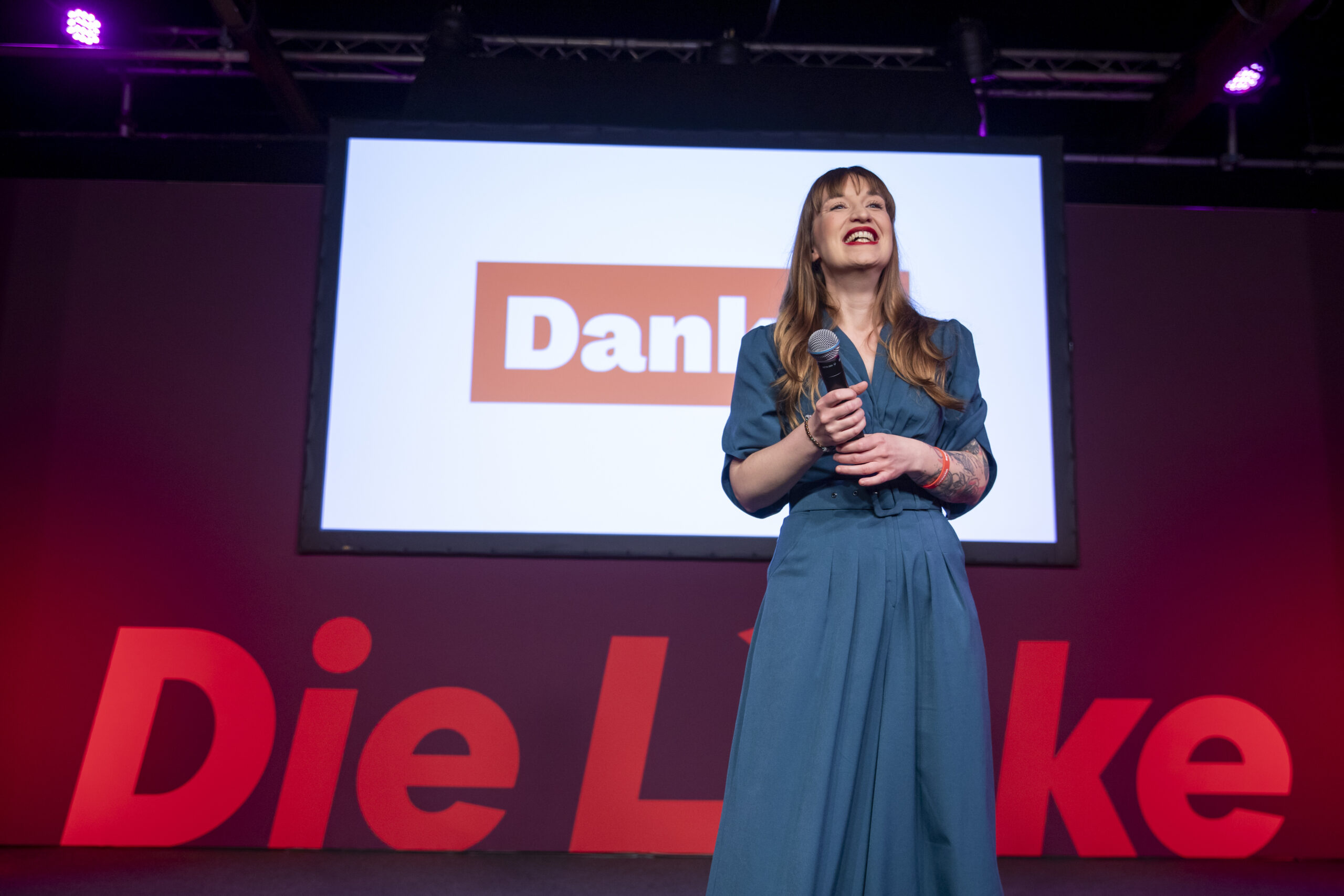 Leader of Die Linke party Heidi Reichinnek celebrates a long-awaited comeback // Die Linke official Flickr page. - Foto: Martin Heinlein/Die Linke